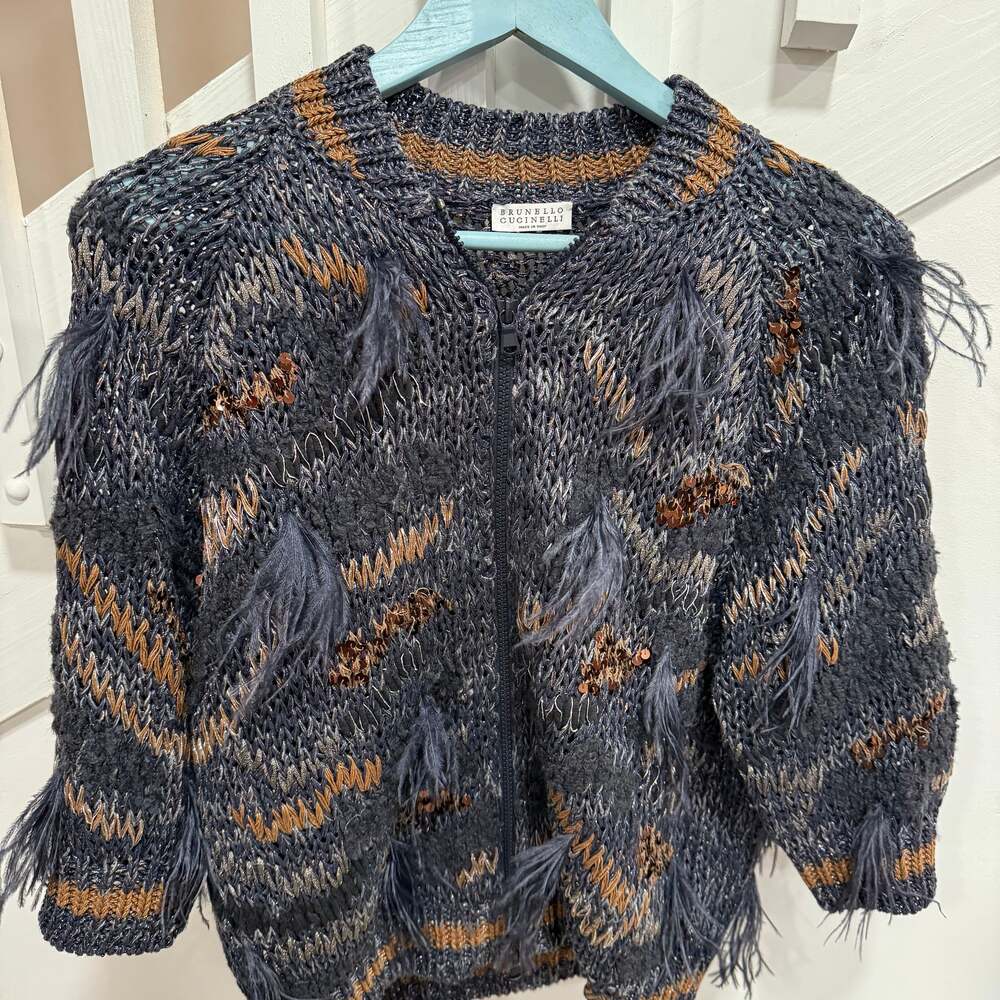 Brunello Cucinelli Knit Cardigan, Size M